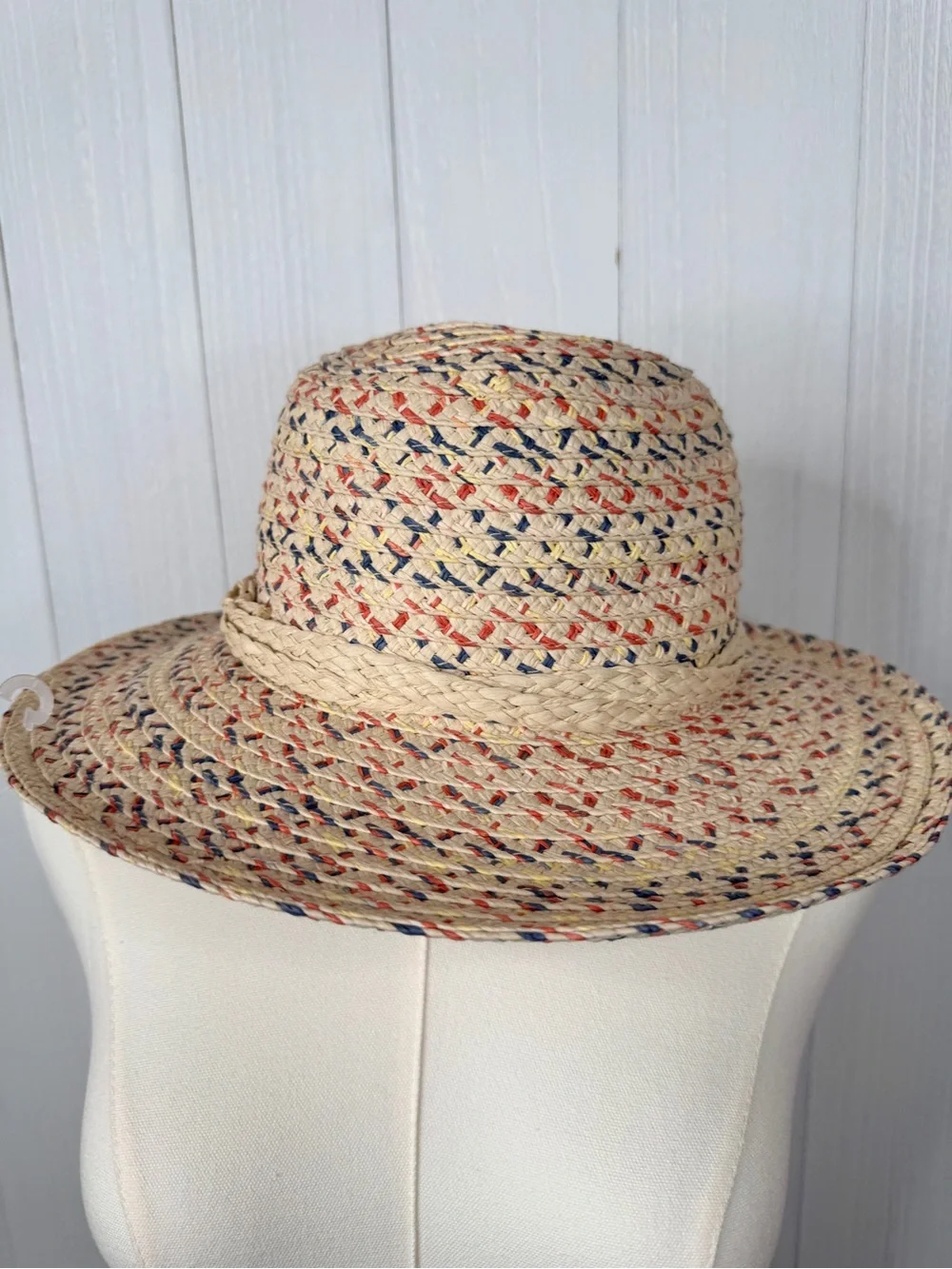 San Diego Hat Company Cheers - Multi Color Woven Paperbraid Fedora